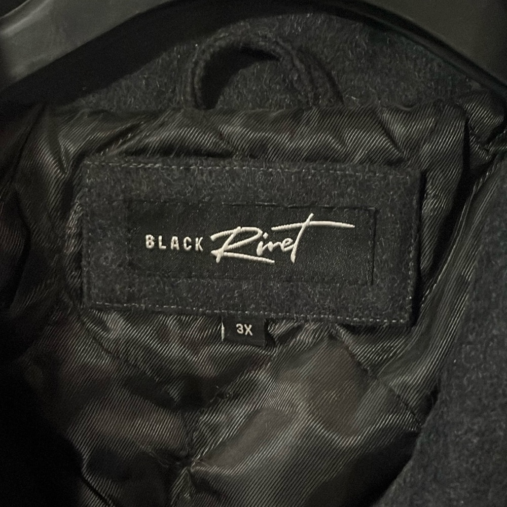 New black rivet coat